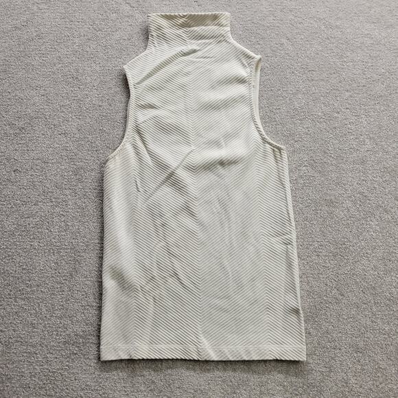Athleta Flurry Ribbed Sleeveless White Tank Top Women’s Size XS Activewear - Picture 2 of 6